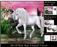 Tales of myth magic - Believe in Unicorns -  Sunset Stroll - 3D Pyramid/pyrimage + Insert & Gift Tag