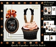 Spooky Cupcakes - Trick or Treat 6 - 3D Pyramid/pyrimage + Insert & Gift Tag