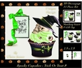 Spooky Cupcakes - Trick or Treat 8 - Special 3D Decoupage + Insert & Tag