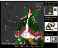 Yule Tide - Christmas Tree Top Fairy 01 - 3D Decoupage kit + Insert & Gift Tag