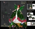 Yule Tide - Christmas Tree Top Fairy 01 - 3D Pyrimage/pyramid kit + Insert & Gift Tag