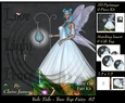 Yule Tide - Christmas Tree Top Fairy 02 - 3D Pyrimage/pyramid kit + Insert & Gift Tag