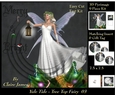 Yule Tide - Christmas Tree Top Fairy 03 - 3D Pyrimage/pyramid kit + Insert & Gift Tag