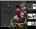 Yule Tide - Christmas Tree Top Fairy 04 - 3D Decoupage kit + Insert & Gift Tag