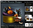 Cupcake Crazy - All Hallows, Day Of The Dead 02 - 3D Pyramid kit + Insert & Gift Tag
