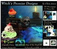 Cupcake Crazy - All Hallows, Day Of The Dead 05 - 3D Decoupage kit + Insert & Gift Tag