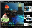 Cupcake Crazy - All Hallows, Day Of The Dead 05 - 3D Pyramid kit + Insert & Gift Tag