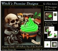 Cupcake Crazy - All Hallows, Day Of The Dead 07 - 3D Decoupage kit + Insert & Gift Tag
