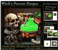 Cupcake Crazy - All Hallows, Day Of The Dead 07 - 3D Pyramid kit + Insert & Gift Tag