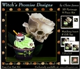 Cupcake Crazy - All Hallows, Day Of The Dead 09 - 3D Pyramid kit + Insert & Gift Tag