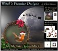 Yule Tide Magic - Rockin Robin 2 - 3D Decoupage kit + Insert & Gift Tag