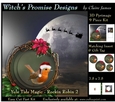 Yule Tide Magic - Rockin Robin 2 - 3D Pyramid kit + Insert & Gift Tag