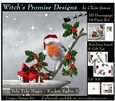 Yule Tide Magic - Rockin Robin 3 - 3D Decoupage kit + Insert & Gift Tag
