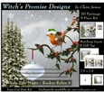 Yule Tide Magic - Rockin Robin 6 - 3D Pyramid kit + Insert & Gift Tag