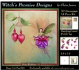 Magical Fuchsia Fairy 2 - 3D Decoupage kit + Insert & Gift Tag