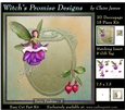 Magical Fuchsia Fairy 3 - 3D Decoupage kit + Insert & Gift Tag