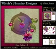Magical Fuchsia Fairy 5 - 3D Decoupage kit + Insert & Gift Tag