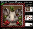 Happy Kris Mouse 08 - 3D Decoupage kit + Insert & Gift Tag