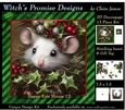 Happy Kris Mouse 12 - 3D Decoupage kit + Insert & Gift Tag