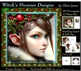 Yule Tide Elf 2 (Dark) - 3D Decoupage kit + Insert & Gift Tag