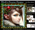 Yule Tide Elf 2 (Dark) - 3D Pyramid kit + Insert & Gift Tag