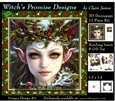 Yule Tide Elf 3 (Dark) - 3D Decoupage kit + Insert & Gift Tag