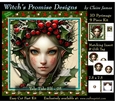 Yule Tide Elf 5 (Dark) - 3D Pyramid kit + Insert & Gift Tag