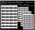 224 Pagan & Wiccan Sentiments/Captions Framed in Metallic Gold, Silver, Purple & Orange