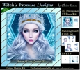 Queen of Winter, Snow & Ice 2 - 3D Decoupage kit + Insert & Gift Tag