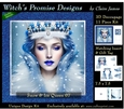 Queen of Winter, Snow & Ice 7 - 3D Decoupage kit + Insert & Gift Tag
