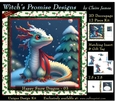 Yule Snow Dragon 03 - 3D Decoupage kit + Insert & Gift Tag