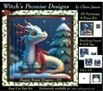 Yule Snow Dragon 03 - 3D Pyramid kit + Insert & Gift Tag