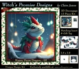 Yule Snow Dragon 05 - 3D Decoupage kit + Insert & Gift Tag