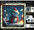 Yule Snow Dragon 05 - 3D Pyramid kit + Insert & Gift Tag