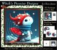 Yule Snow Dragon 06 - 3D Pyramid kit + Insert & Gift Tag
