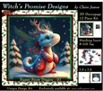 Yule Snow Dragon 07 - 3D Decoupage kit + Insert & Gift Tag