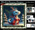 Yule Snow Dragon 07 - 3D Pyramid kit + Insert & Gift Tag