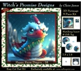Yule Snow Dragon 08 - 3D Pyramid kit + Insert & Gift Tag
