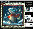 Yule Snow Dragon 12 - 3D Pyramid kit + Insert & Gift Tag