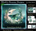 Mystical Moon Moths 1 - 3D Pyramid kit + Insert & Gift Tag