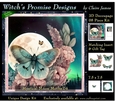 Mystical Moon Moths 4 - 3D Decoupage kit + Insert & Gift Tag