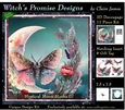 Mystical Moon Moths 7 - 3D Decoupage kit + Insert & Gift Tag