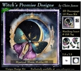 Mystical Moon Moths 8 - 3D Decoupage kit + Insert & Gift Tag
