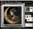 Moon Goddess 03 - 3D Decoupage kit + Insert & Gift Tag (7.5 x 7.5)