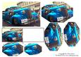 Vintage Car Blue + Gift Tag - Quick Fix Fathers Day Pyrimage