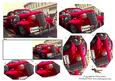 Vintage Red Car Passed Plate & Keys + Gift Tag Pyrimage