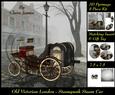 Old London - Steampunk Steam Car Oval Pyrimage Insert & Tag