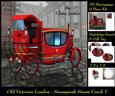 Old London - Steampunk Vintage Steam Coach 5 + Insert & Tag