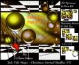 Yule Tide Magic - Christmas Surreal Baubles 7 Pyrimage/pyramid + Insert & Tag