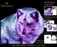 Because We Love Furrys - Electric Fantasy Arctic Fox + Tag +